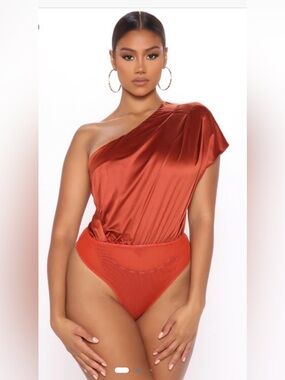 Rust Satin Dressy top